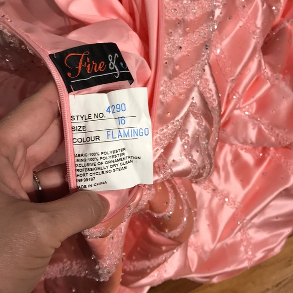 Satin Coquette Barbie Beads Corset Aline Evening Striped Strapless fit flare y2k - Picture 8 of 8